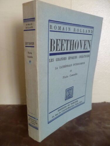 Roman Rolland Beethoven Le Sablier Paris 1945 N°1338 Edit. Épingle Originale IN12 - Photo 1 sur 12