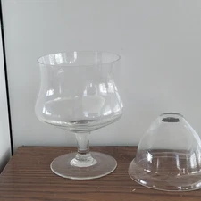 Vintage Clear Glass Cup Shrimp Cocktail Servers Icers Seafood Ceviche