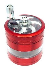 Grinder avec manivelle 63 mm 4 parties zinc Broyeur Moulin épices tabac Exp 🇫🇷