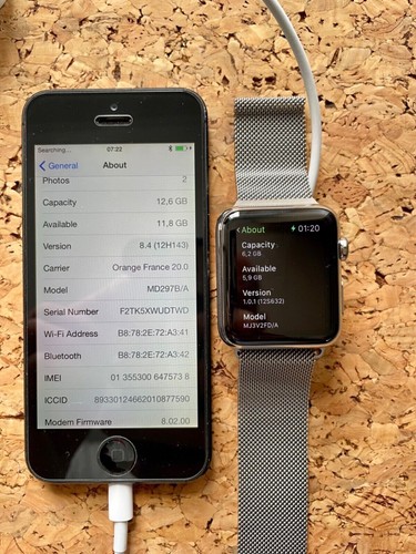 Apple Watch Original 42mm Silver Stainless Steel (1st Gen) + iPhone 5 (iOS 8.4) - Photo 13/13