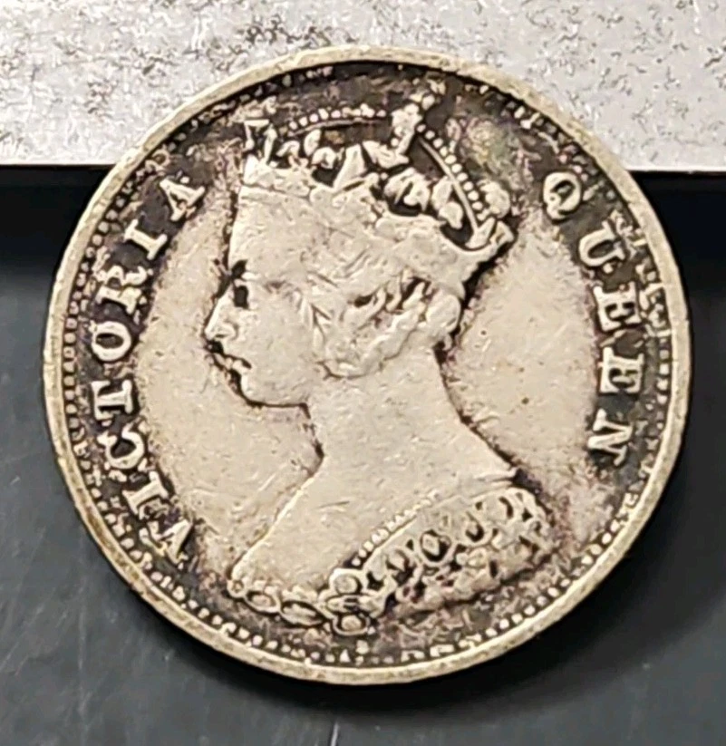 1890年 香港 20セント 銀貨 ヴィクトリア女王 1890年 香港 20セント 銀貨 ヴィクトリア女王 1890 Year Hong Kong