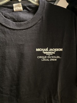 Michael Jackson Immortal World Tour Crew 2-sided T-shirt Black XL