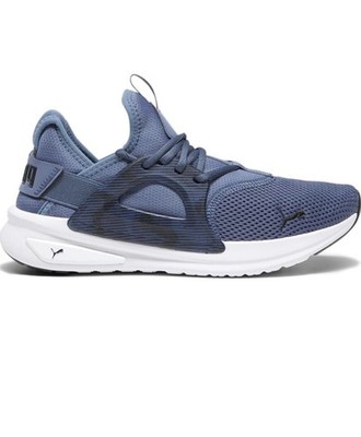 PUMA Softride Enzo Men's Sneakers Blue White Mesh Lace Up Low Top Rubber