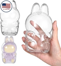 Protective Case for LUFUFU, Clear Figure Display Bag with Keychain for 17cm Doll