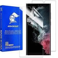 2 2 Pack MilitaryShield Screen Protector for Samsung Galaxy S22 Ultra 6.8 HD