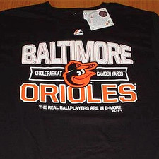 New WT Vintage Style MLB Orioles Smiling Cartoon Bird Baseball T-Shirt Boy's L14