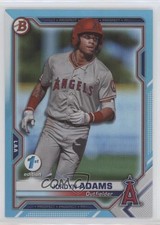 2021 Bowman 1st Edition Sky Blue Foil Jordyn Adams #BFE-30 0a3