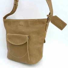 Dakota Leather Shoulder Bag Brown Genuine Leather Used  B