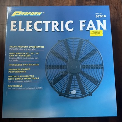 Proform Electric Radiator Fan Universal High Performance Model 16 Inch 2100CFM
