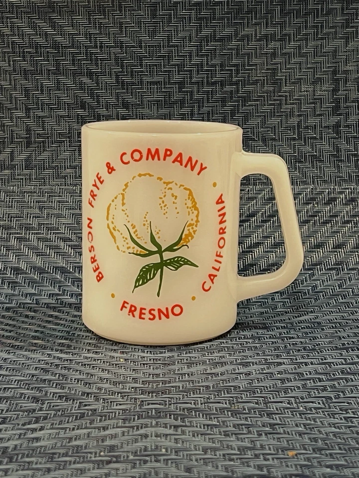 Berson Frye & Company Vintage Milk Glass Diner Mug Federal Glass Company, Rare! - Image 2 of 4