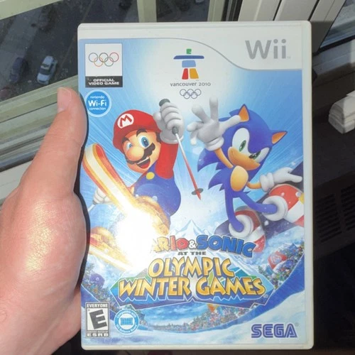 Mario & Sonic Olympic Winter Games Nintendo Wii SEGA 2009 Multiplayer
