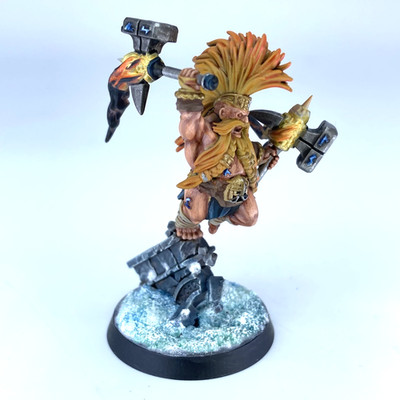 Grimhold Exile - Fyreslayers Dwarfs - bemalt - Warhammer Age of Sigmar X3400