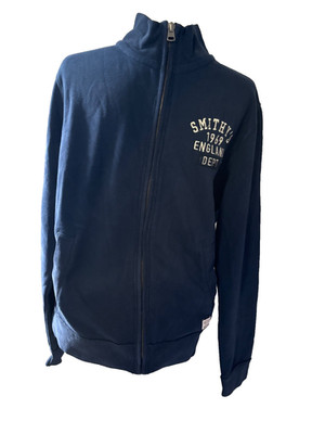 Smithy s England Navy Full Zip Sweatshirt Jacket Union Jack Mens Large NWT