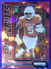 2023 Panini Prizm Draft Picks New Recruits Bijan Robinson Red Cracked Ice Prizm