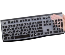 Silicone Keyboard Cover for Logitech K120  MK120 Ergonomic Desktop USB Wired