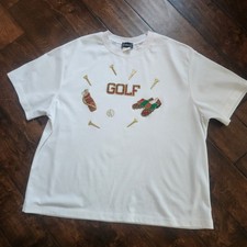 Vintage 90s BonWorth Embroidered Golf T-Shirt XXL Petite Made In USA Grandmacore
