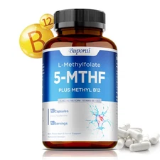 L-Methylfolate 5-MTHF - Supports Brain Health & Immune System, Supports Mood