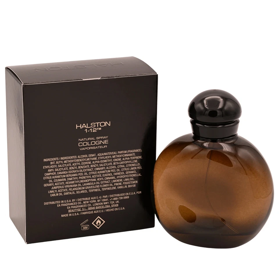 HALSTON 1-12 Colonia 4.2 OZ Spray para Hombres Nuevo en Caja I 12 Foto 4 de 4