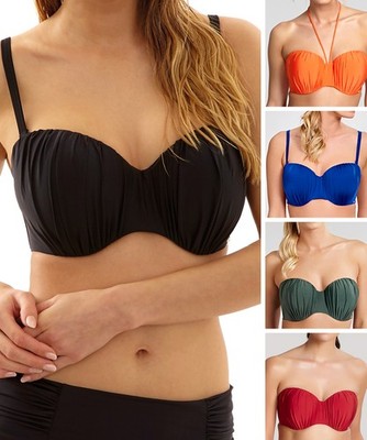 Panache Marina trägerloses Bikini Oberteil SW0834 Bügel Multiway Neckholder geformte Cups 