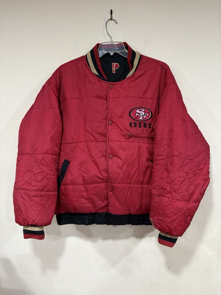 Vintage Pro Player San Francisco 49ers Puffer Jacket Mens XL