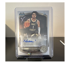 Topps 2025-26 Bowman Chrome Nate Calmese CPA-NC Wake Forest Autograph Card