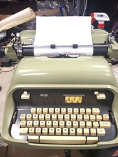 Vintage 1960s Royal Electress Electric Typewriter Green partially working thumbnail