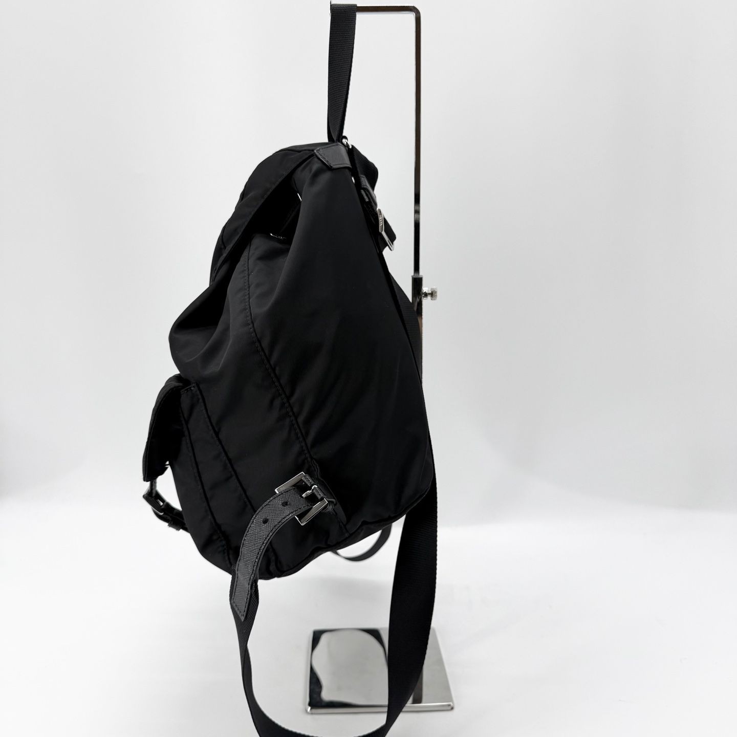 Prada Triangle Logo Re-Nylon Backpack Medium 1BZ8… - image 5