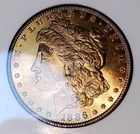 1886-P Morgan silver Dollar MS66  Fantastic Toning