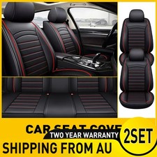 2Set PU Breathable Leather Car Seat Covers Front/Full Set Cushions For Sportage