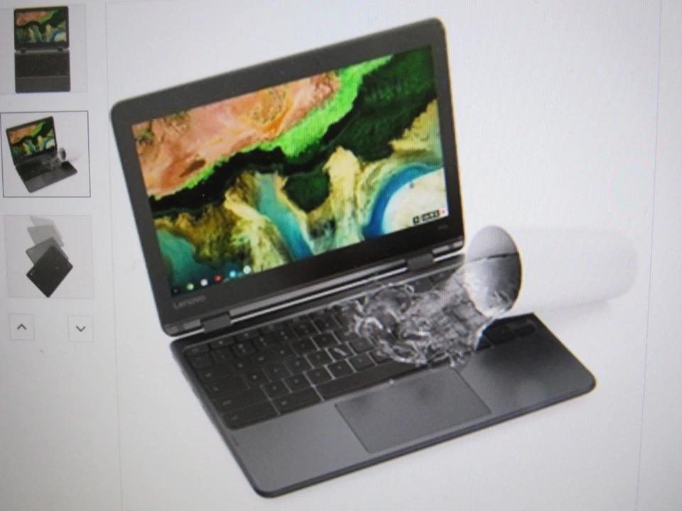 💻😍 Lenovo 300e Chromebook 2nd Gen 82CE0000US 11.6" HD Touchscreen laptop - Image 3 of 4