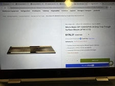 Micro Matic DP-120DSSPVD-25 Drip Tray Surface Mount With Drain