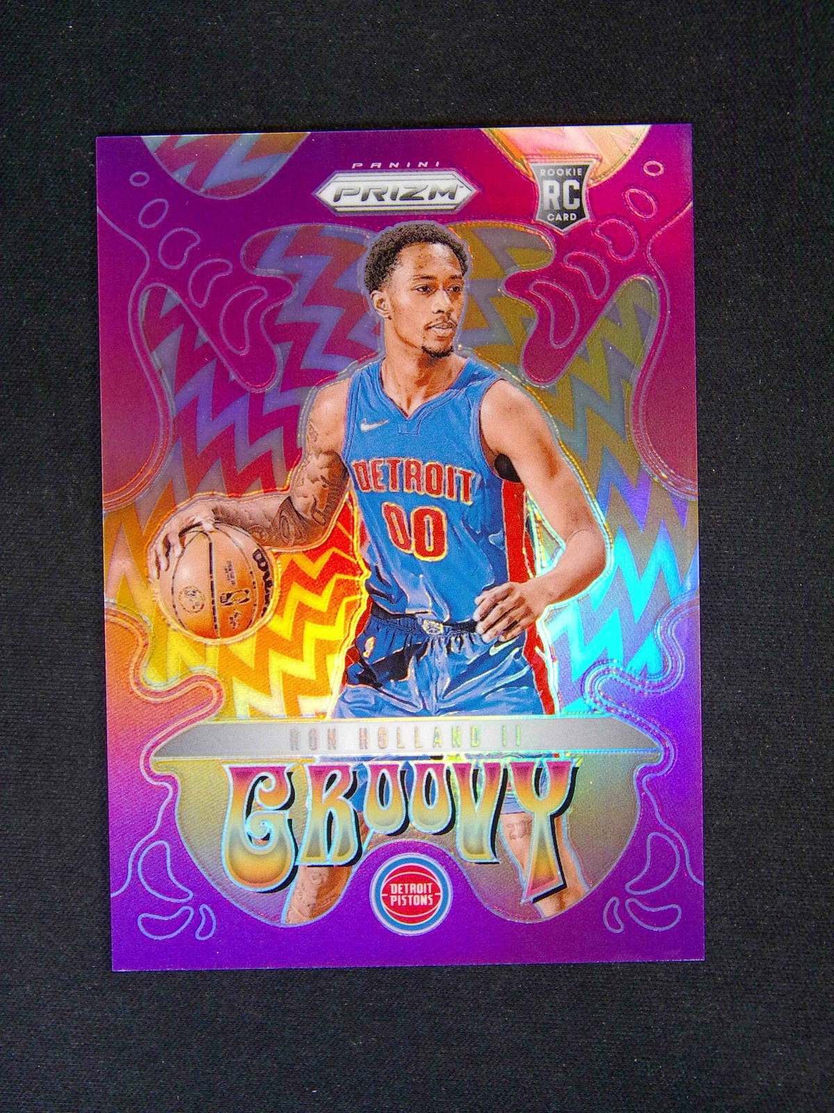 2024-25 Panini Prizm Ron Holland II #13 RC Rookie Groovy Case Hit SSP