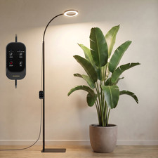 Grow Lights for Indoor Plants Full Spectrum LED Grow Lamp Auto Timer w/Stand