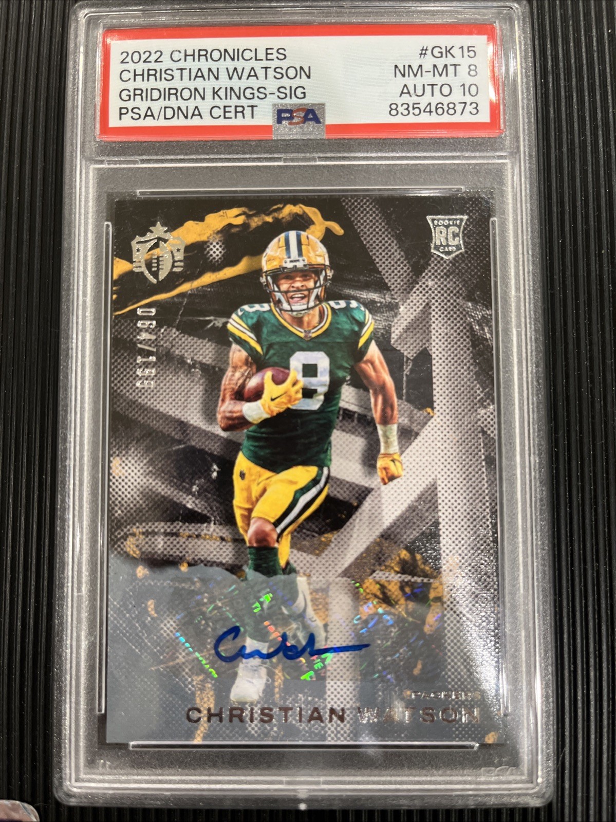 2022 Panini Chronicles - Gridiron Kings Christian Watson #GK-15 auto /199 (RC)