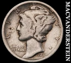 1931-D Mercury Dime- Silver- Scarce Better Date No Reserve #J4538