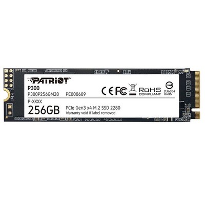 Patriot P300 256GB NVMe PCIe Gen 3.0 x4 M.2 Internal SSD