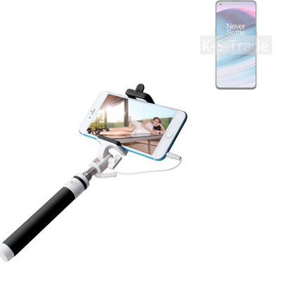 Selfie Stick für OnePlus Nord N20 5G m. Kabel schwarz Monopod Selfiestick Ferna