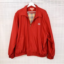 VTG Men s Pioneer Seed Windbreaker Sz XL Jacket Maroon Lightweight Flannel Lined