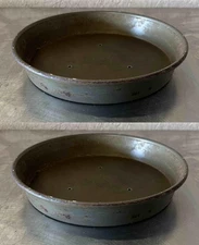 Commercial Aluminum Deep Dish Pizza Pan 9 x 1.5 LOT of 2 cake pie round nesting