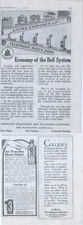 1913 Miscellaneous Panel of Vintage Ads Three-In-One Oil, AT&T Bell System