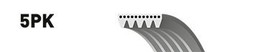 V-BELT V-RIBBED BELT GATES 5PK1590 A FOR SATURN SC,SL 1.9 1.9L 92KW