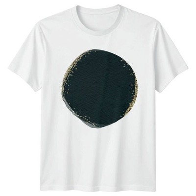 Türkis Aquarell Gold Glitzer Ästhetisch T-Shirt Aquarell Textur Abstrakt Geschenk