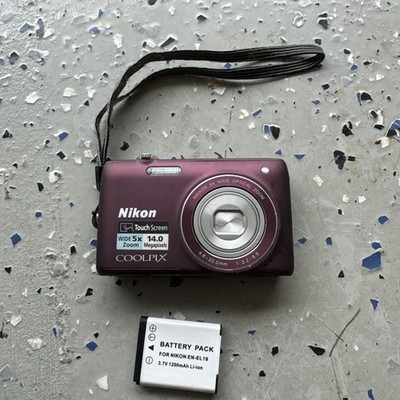 Nikon Coolpix S4100 14.0 Mega Pixels 5x Optical Zoom Plum Compact Digital Camera