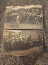 2 X POSTCARDS LLOYD GEORGE IN PRESTATYN