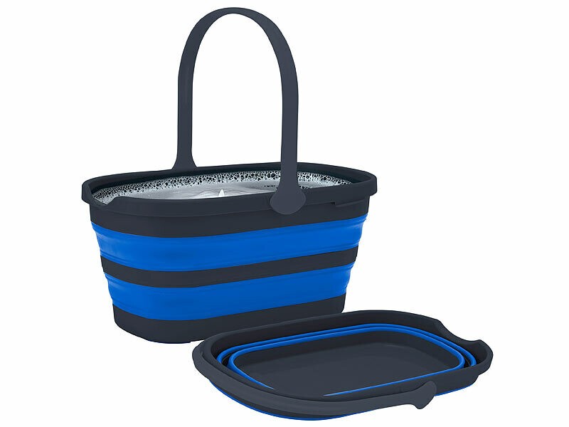 Seau pliable Infactory de 14L rétractable et gain de place pour la maison