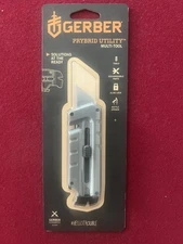 Gerber Gear Prybrid Utility Knife with Pry Bar - Multi-Tool Pocket Razor Knife