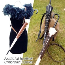 Vintage Medieval Lace-Up Long Umbrella Protective Cover outdoor Simple Carry NEW