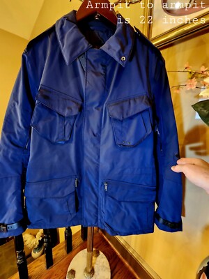 Ralph Lauren Black Label DarkBlue Rain/Wind NylonPaddedCoatHandmade Italy $3,995