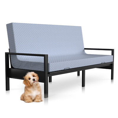 Full Size Sofa Couch Pat 5 inch Foldable Floor Futon Mattress w/ zipper Cover