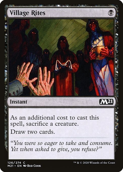Village Rites 1x MtG 2021 m21 Core Edition SP/NM